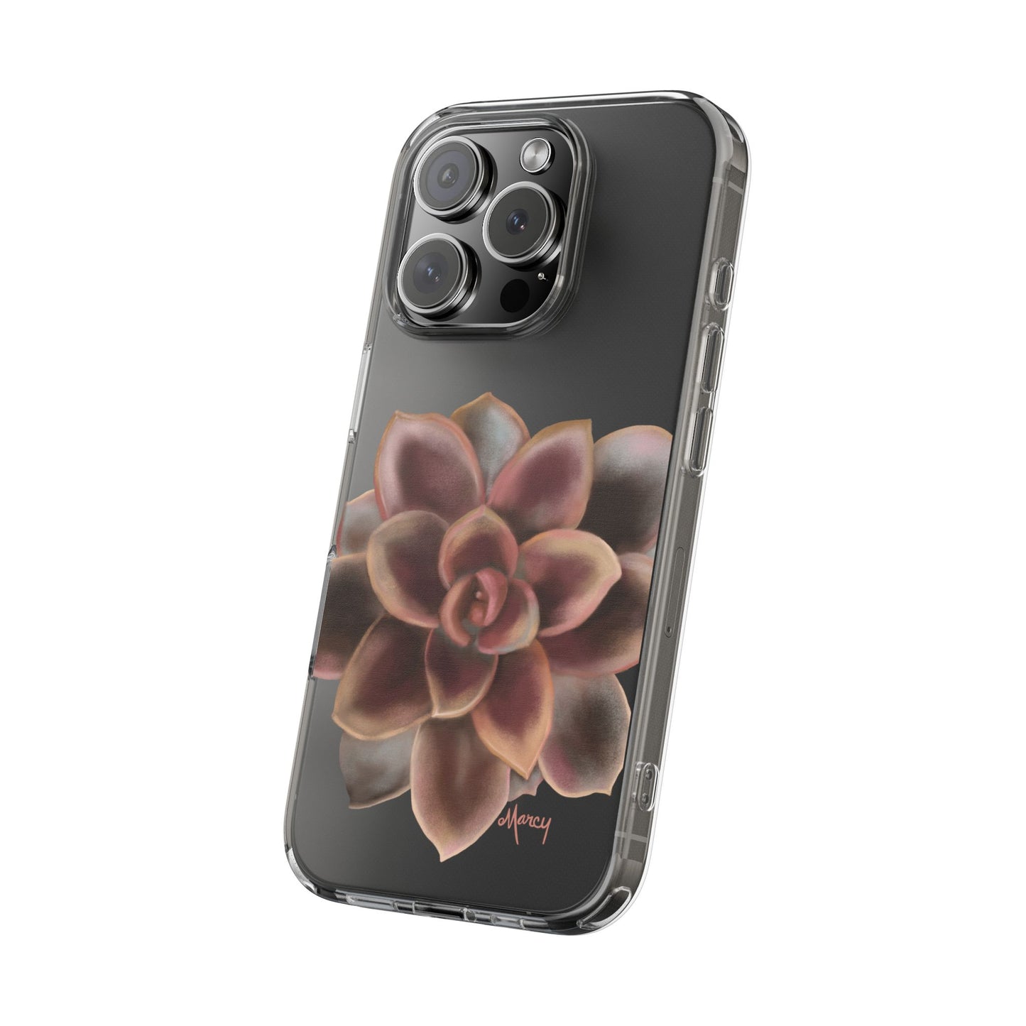 Chocolate Succulent Clear Cases