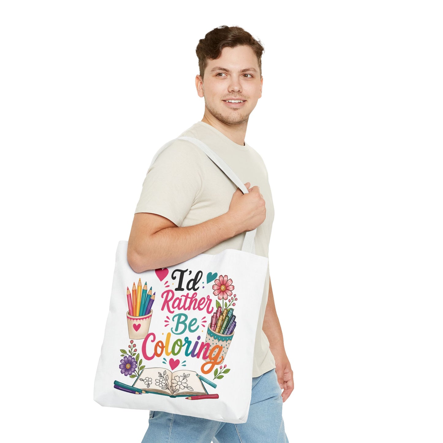 I’d Rather Be Coloring Tote Bag