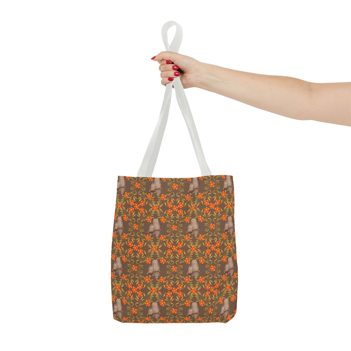 Owls and Flowering Vines Tote Bag