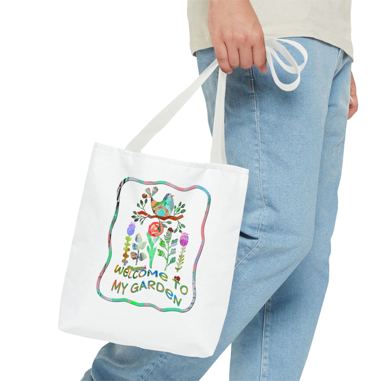 Welcome to My Garden Collage Tote Bag