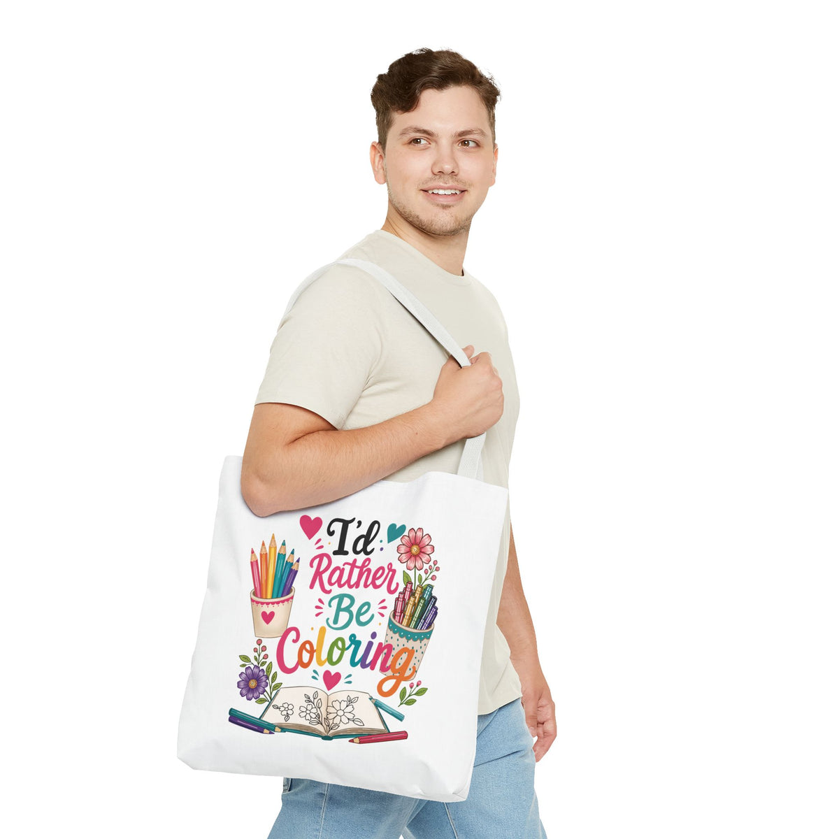 I’d Rather Be Coloring Tote Bag