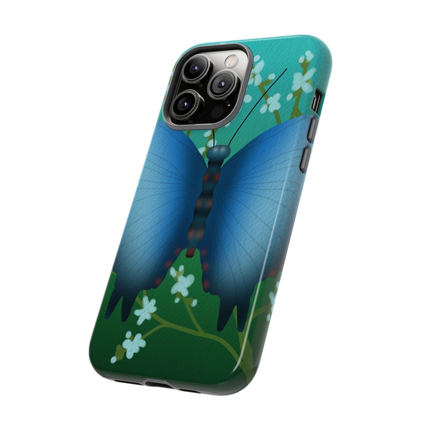 Blue Butterfly Tough Phone Case