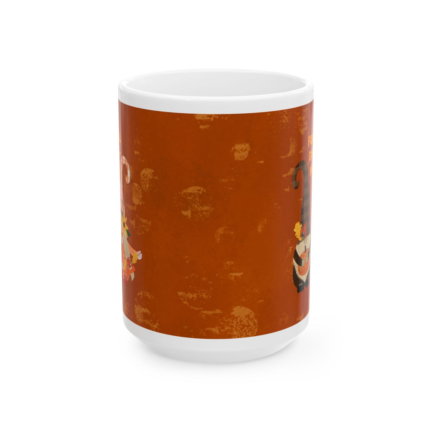 Fun Fall Gnome-ments Collage Ceramic Mug 11oz & 15oz