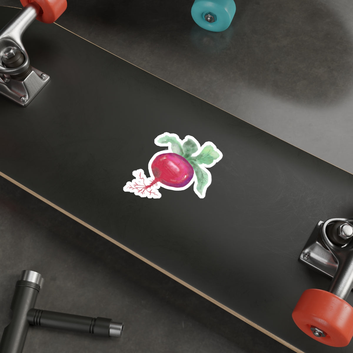 Radish Die Cut Sticker