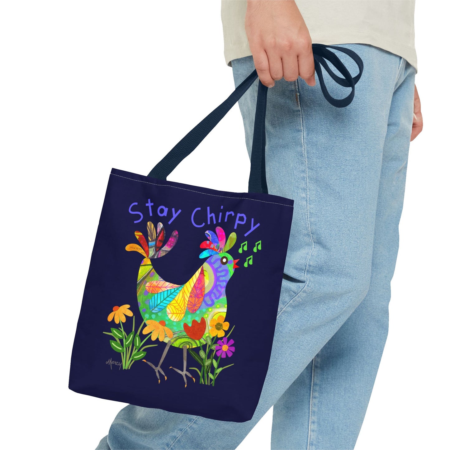 Kooky Bird Collage Tote Bag