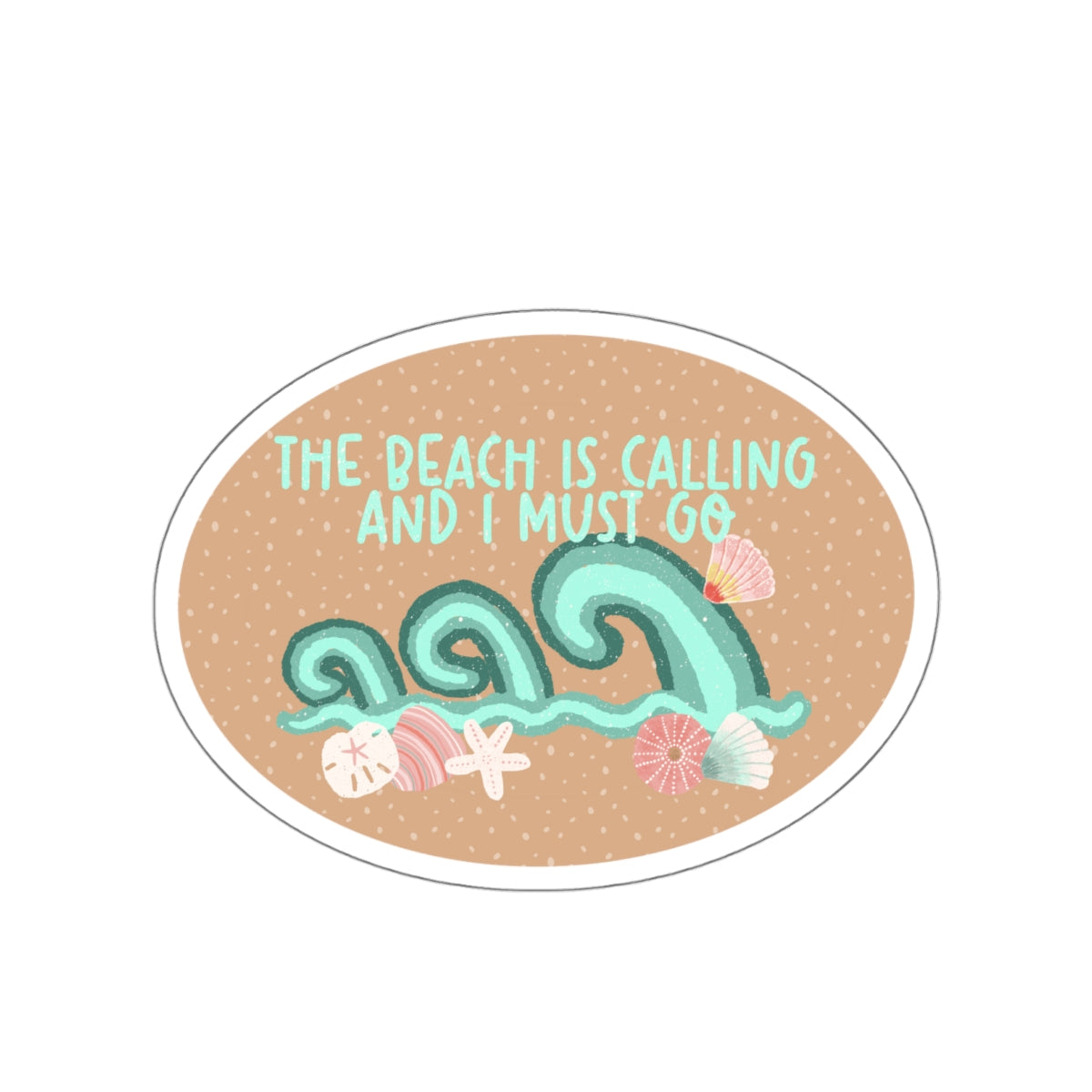 The Beach is Calling Die-Cut Stickers