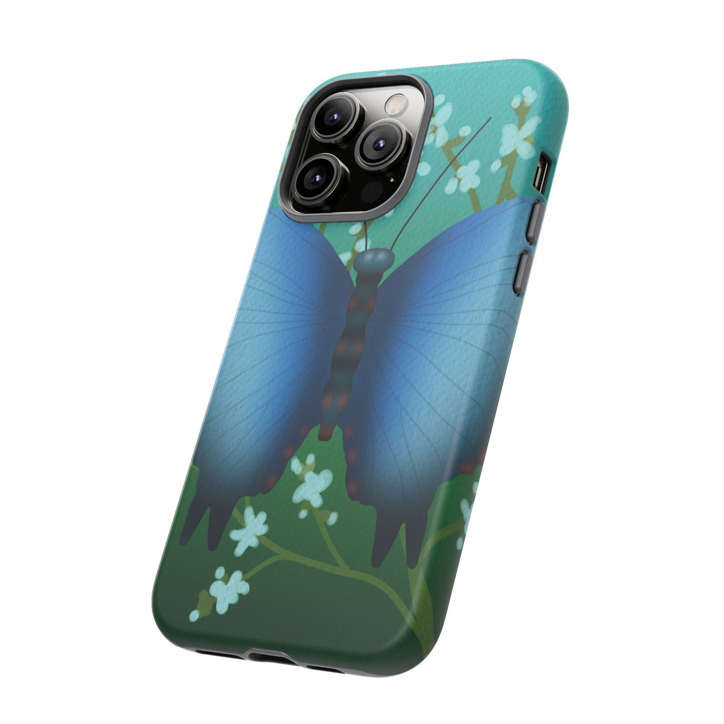 Blue Butterfly Tough Phone Case