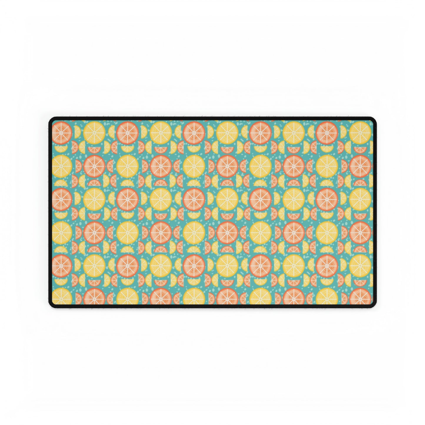 Citrus Slices Geometric Desk Mat