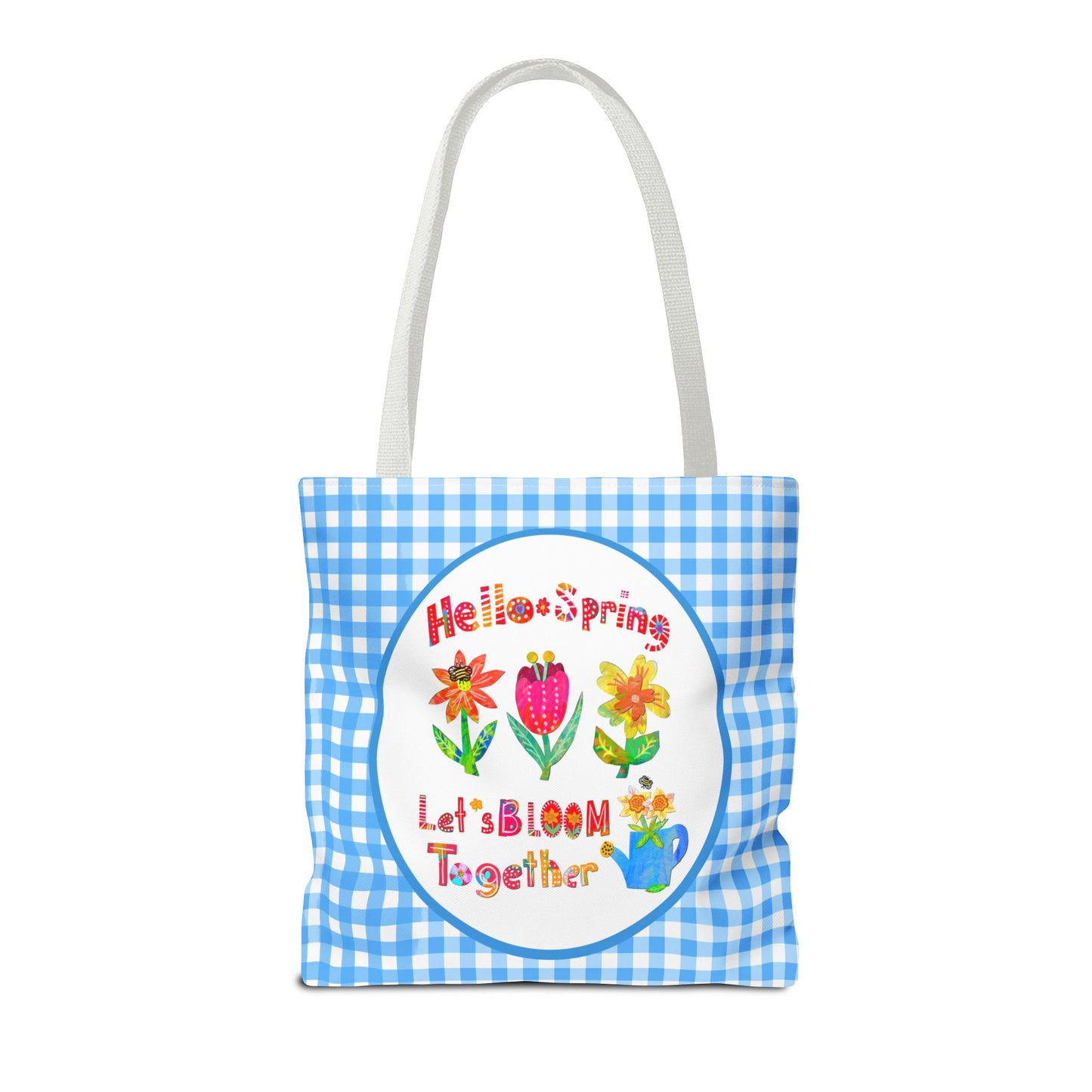 Hello Spring Collage Tote Bag