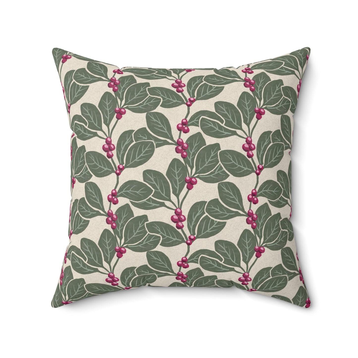 Honeysuckle Vine Spun Polyester Square Pillow