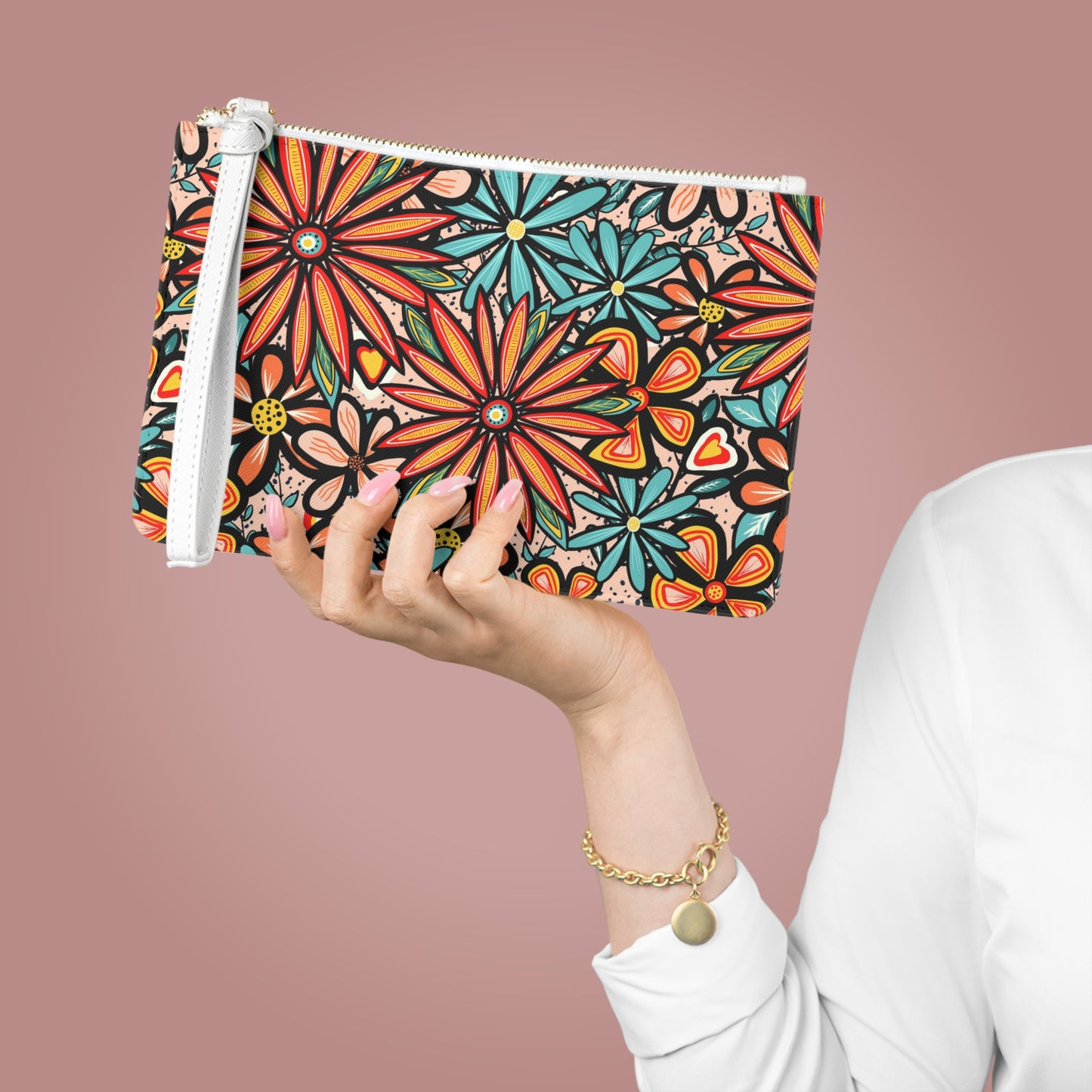 Flower Power Clutch Bag