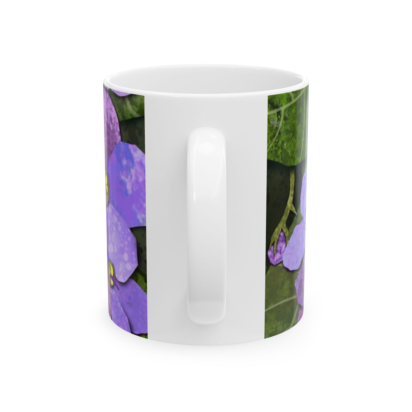 African Violets Collage Ceramic Mug 11oz & 15oz