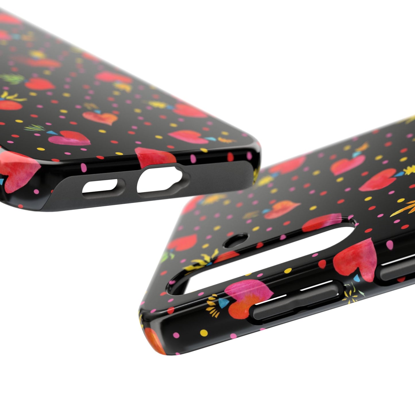 Frida Flaming Hearts Tough Phone Cases