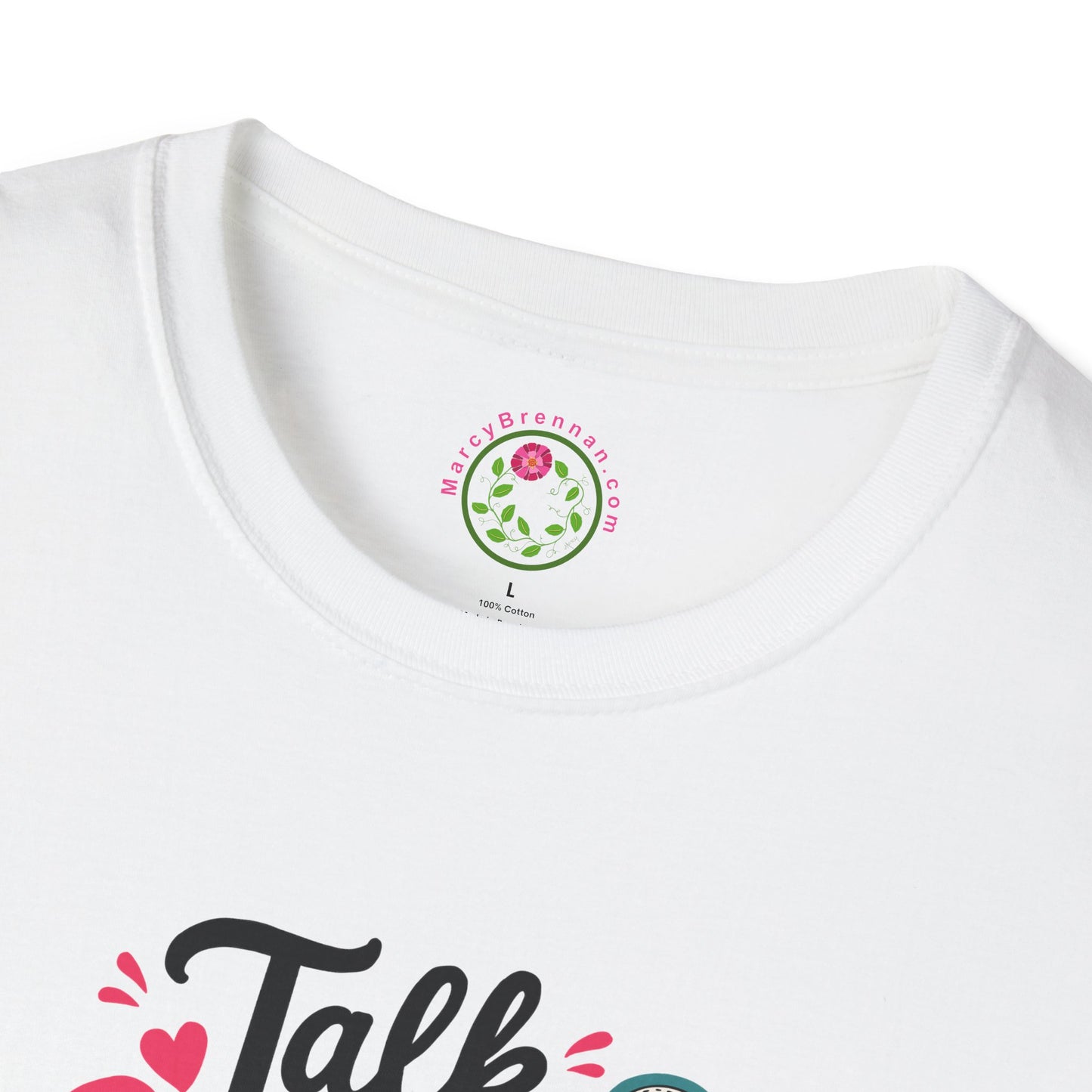 Coloring T-Shirt — “Talk Coloring to Me” Floral Adult Tee