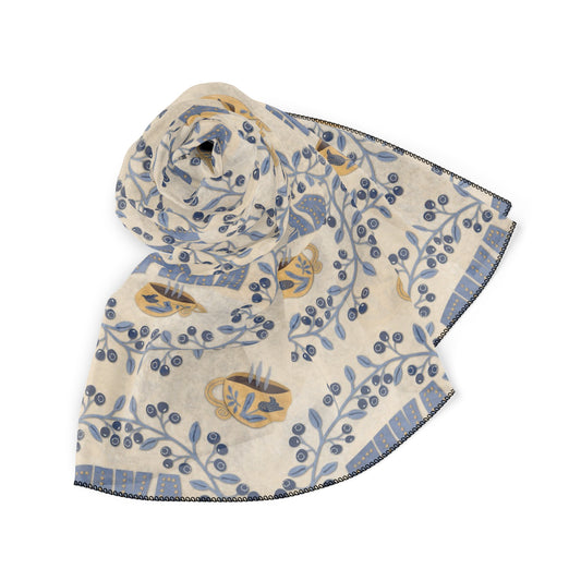 FIKA Coffee Art Square Poly Scarf