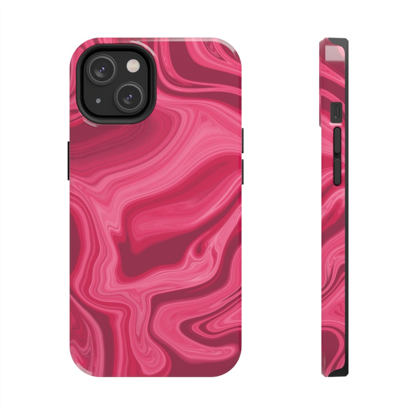 Rosy Swirls Tough Phone Cases