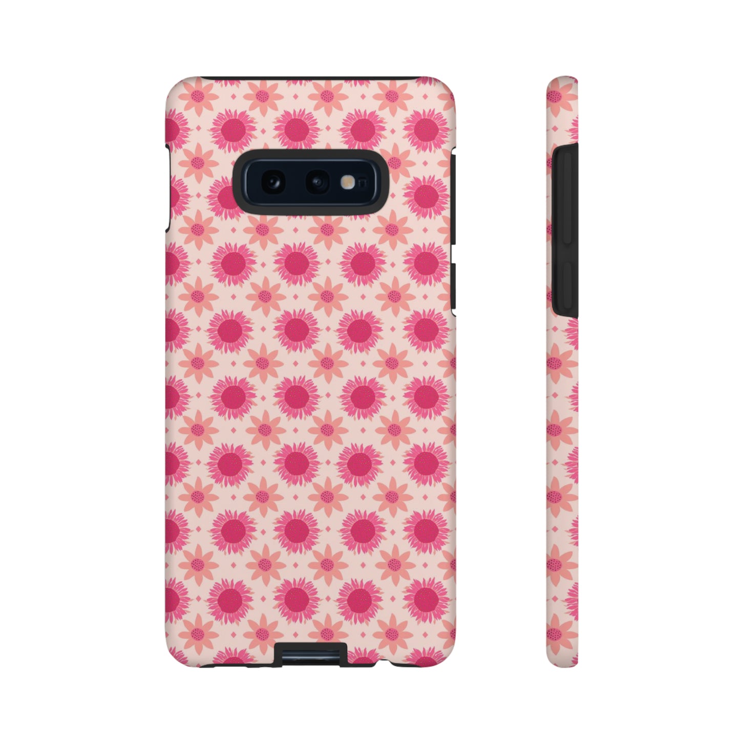 Retro Pink Sunflowers on Tough Cases