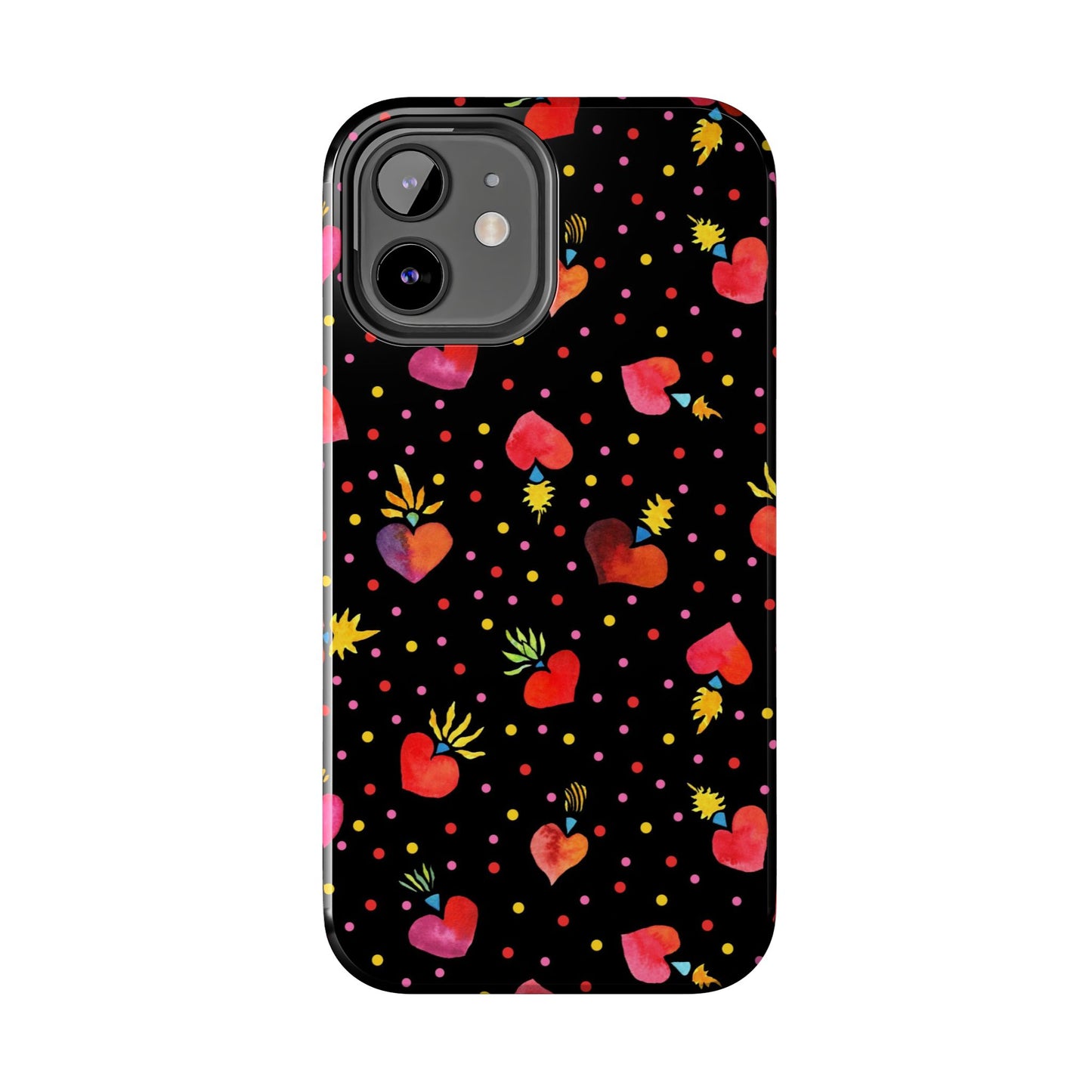 Frida Flaming Hearts Tough Phone Cases