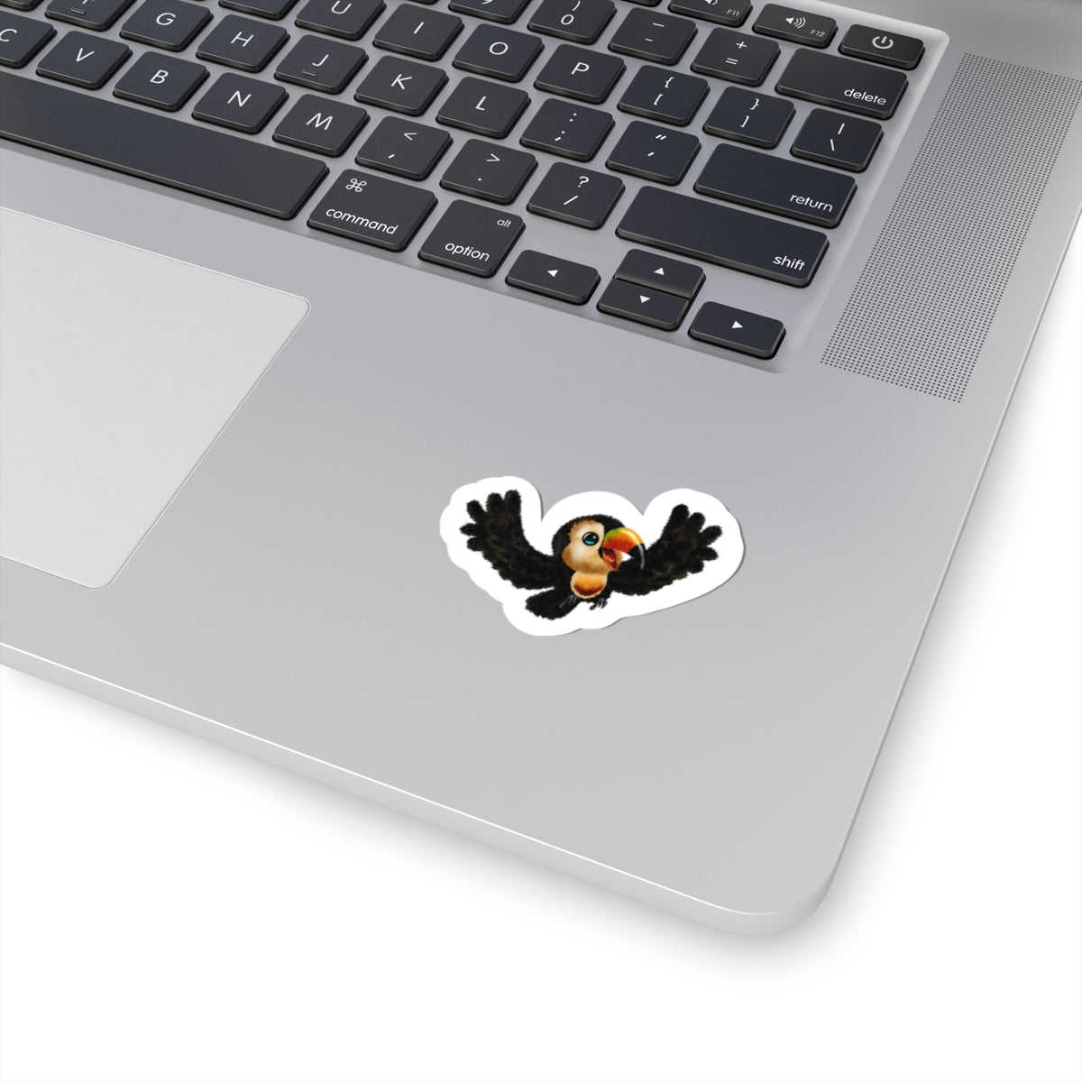 Toucan Kiss-Cut Sticker — Cute Flying Tropical Bird Decal
