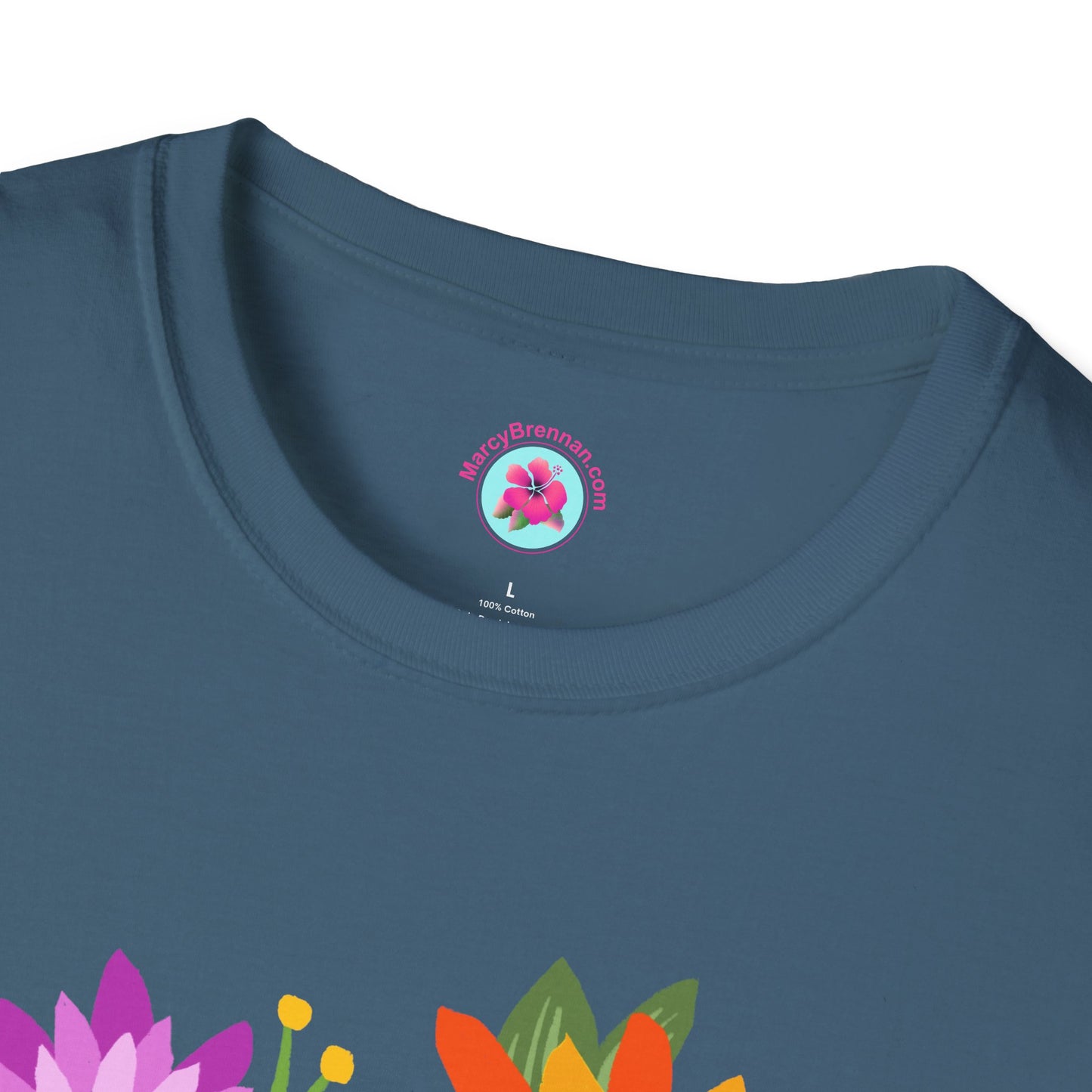 Heart-Shaped Flower Bouquet Softstyle T-Shirt