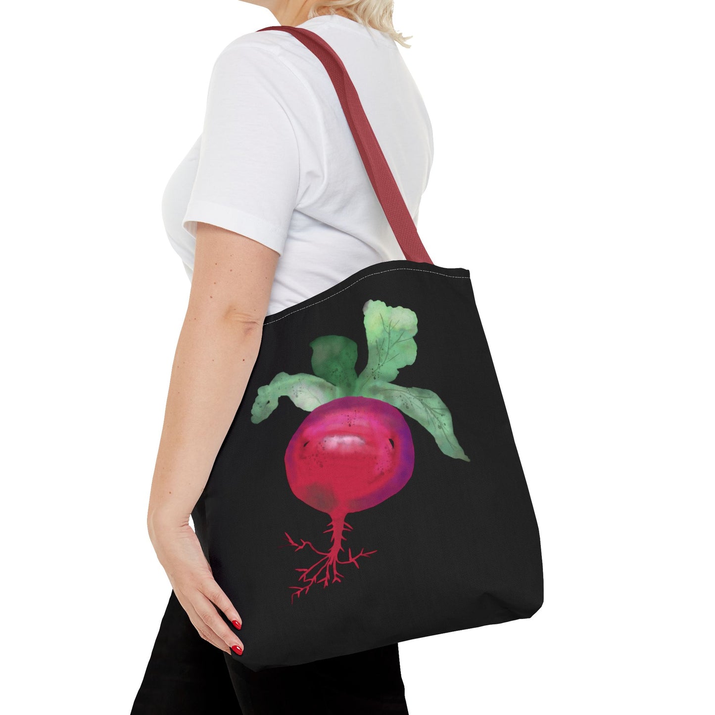 Radish Watercolor Painting Tote Bag