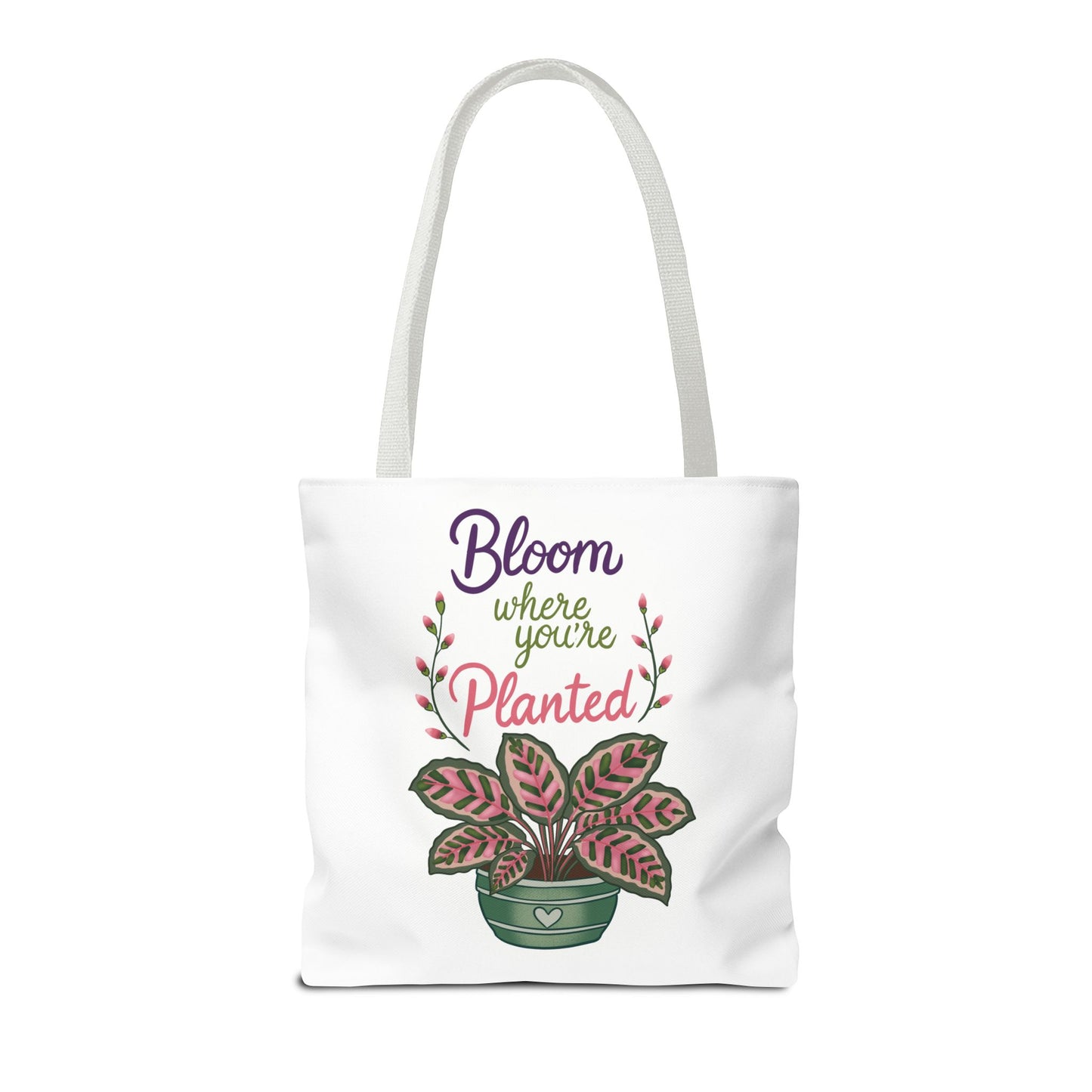 Bloom Where You’re Planted Tote Bag — Potted Monsterra Spiritual Tote