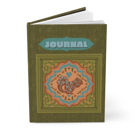 Scandi Woodland Squirrel Hardcover Journal