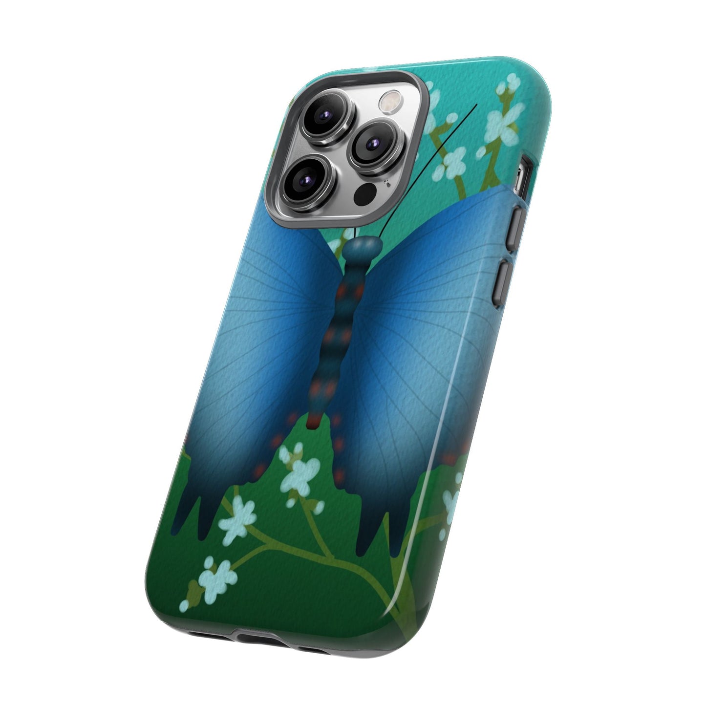 Blue Butterfly Tough Phone Case