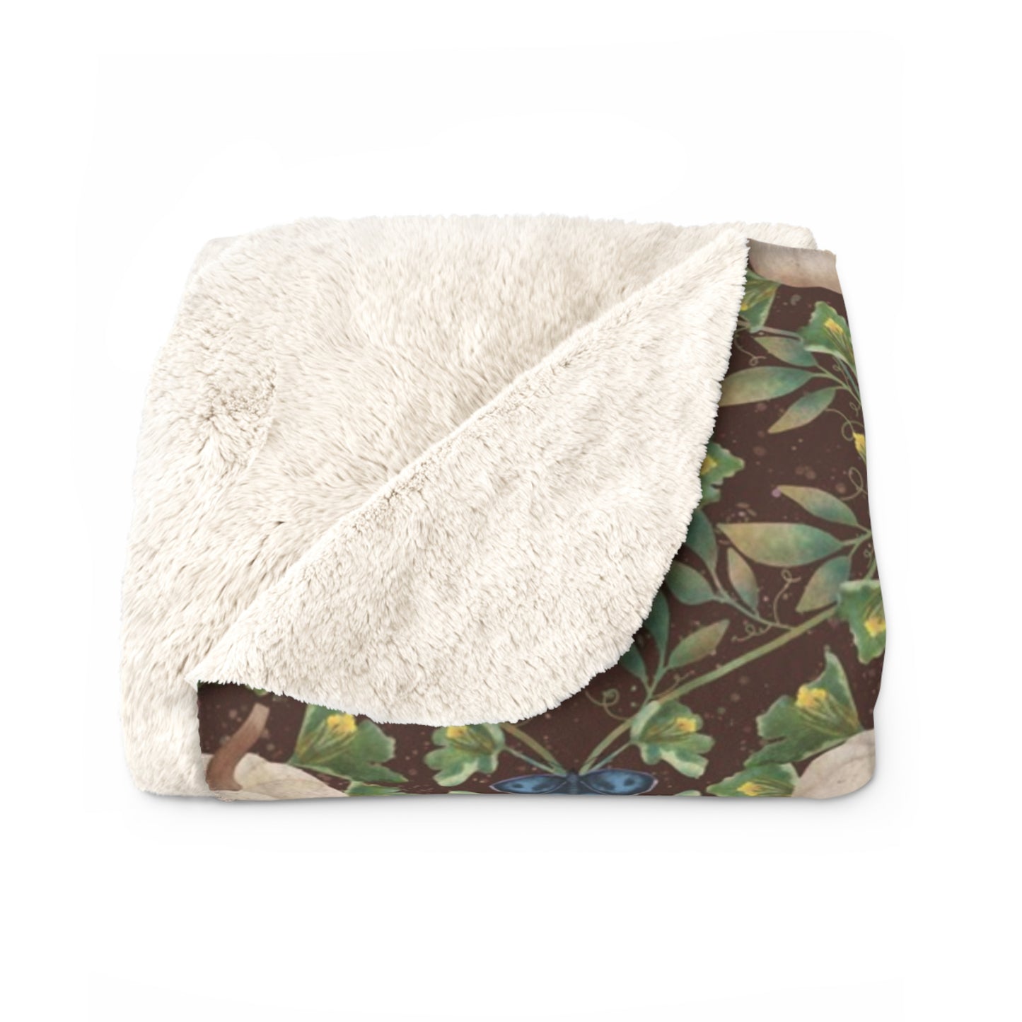 White Pumpkins Sherpa Fleece Blanket