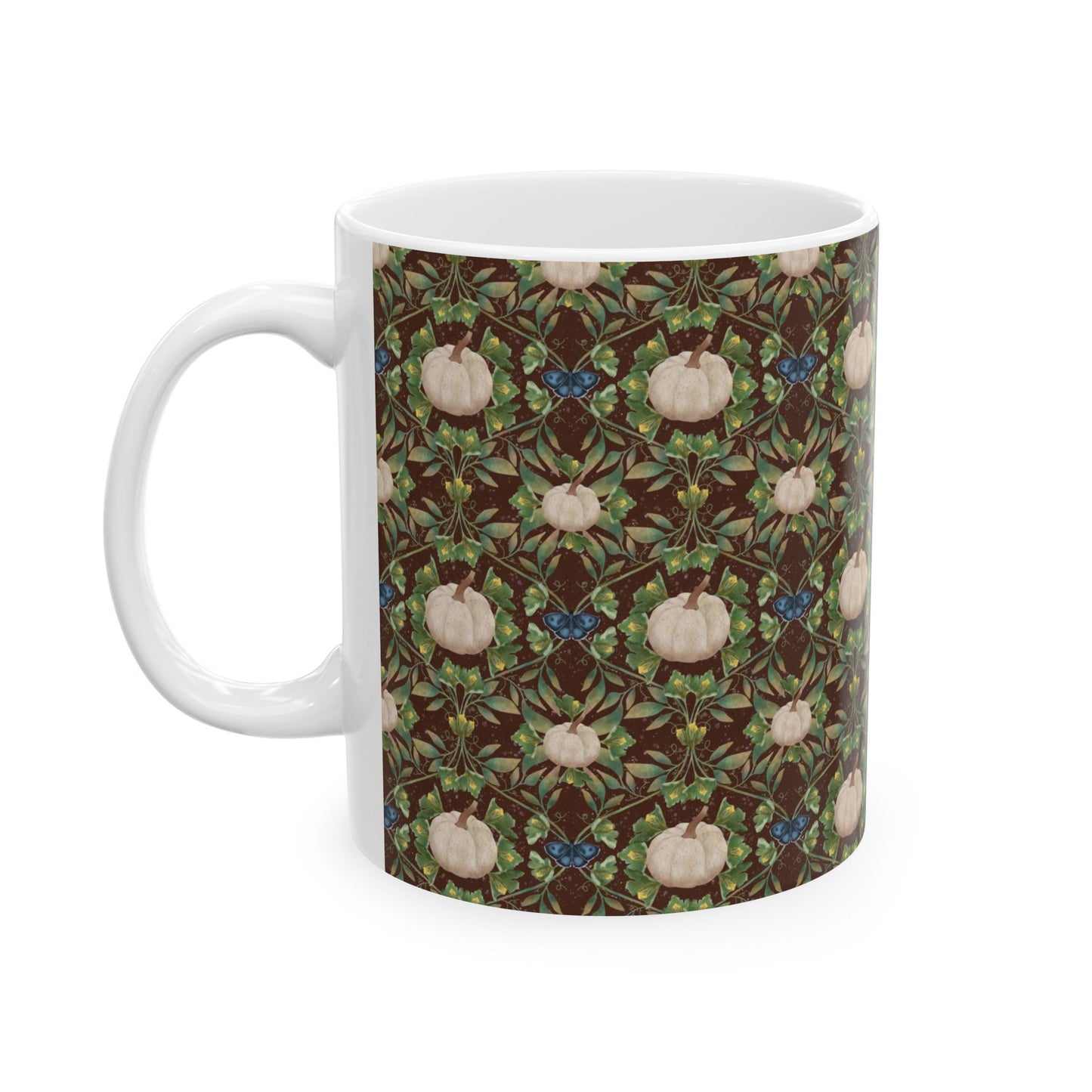 White Pumpkins Ceramic Mug 11oz