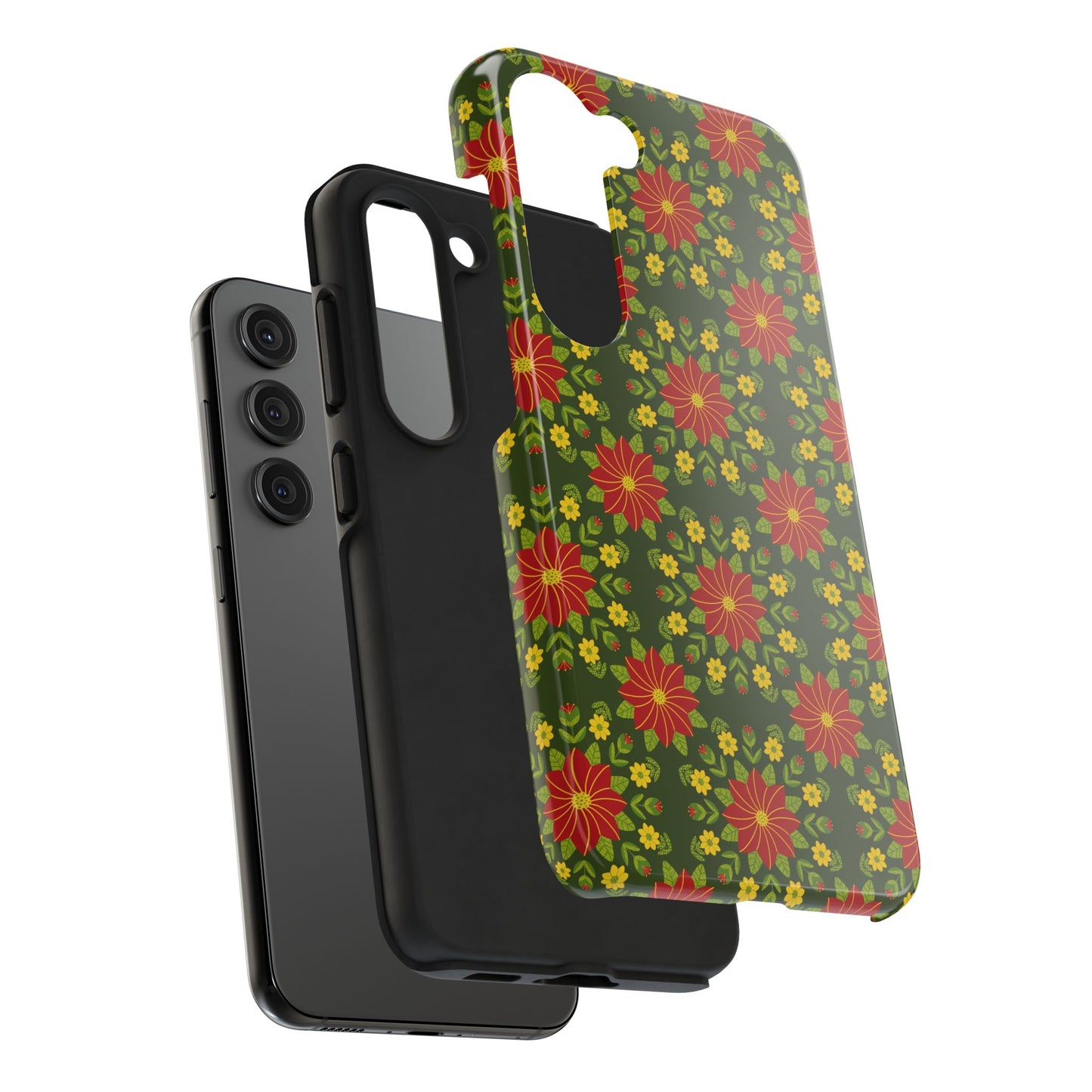 Poinsettias Tough Phone Cases