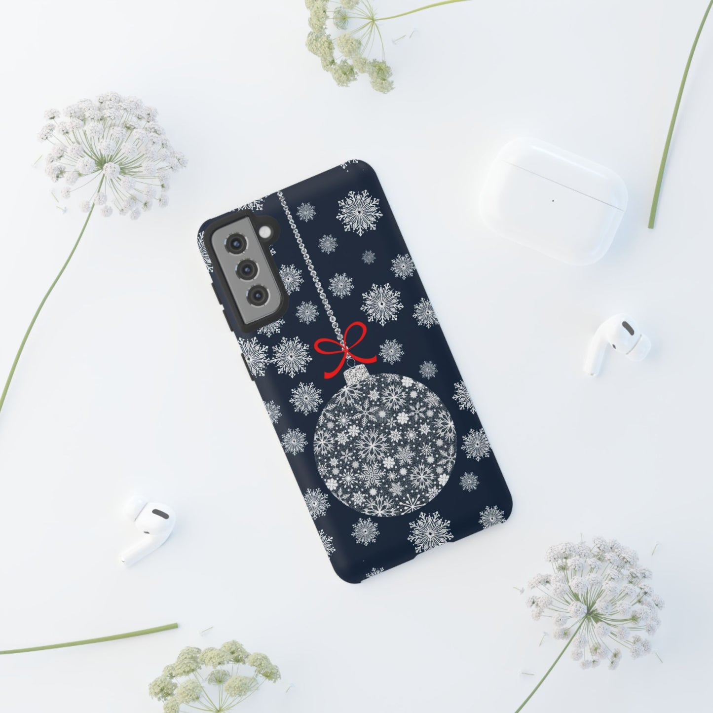 Sparkly Snowflake Bauble Tough Cases - Snowflake Bauble phone case