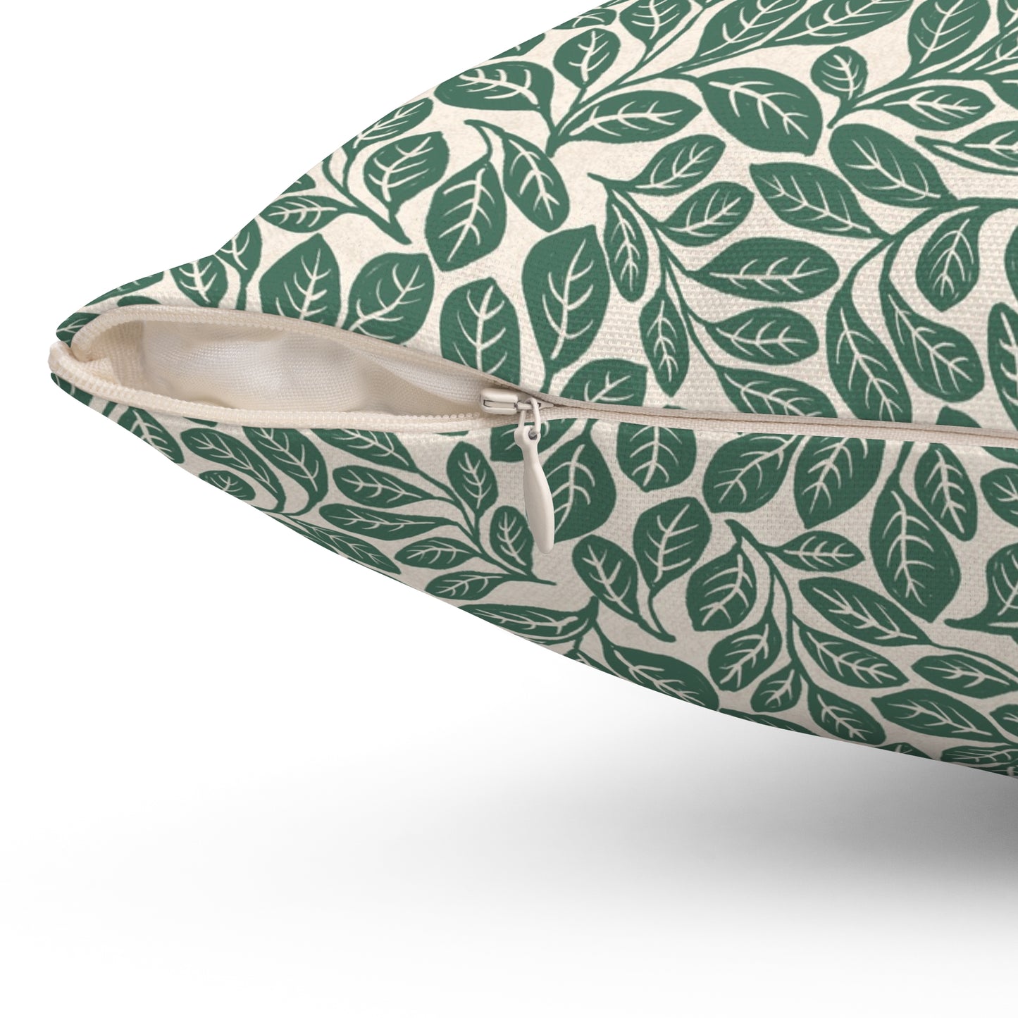 Sassafras Leaves Spun Polyester Square Pillow
