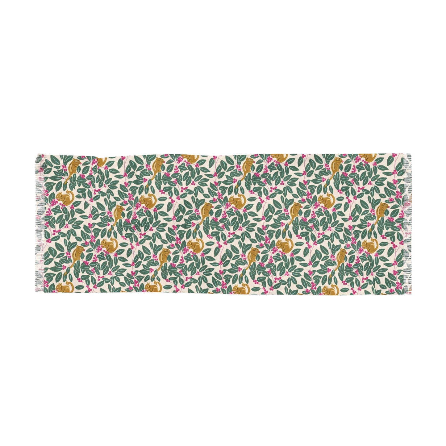 Wintergreen and Chipmunks Light Scarf