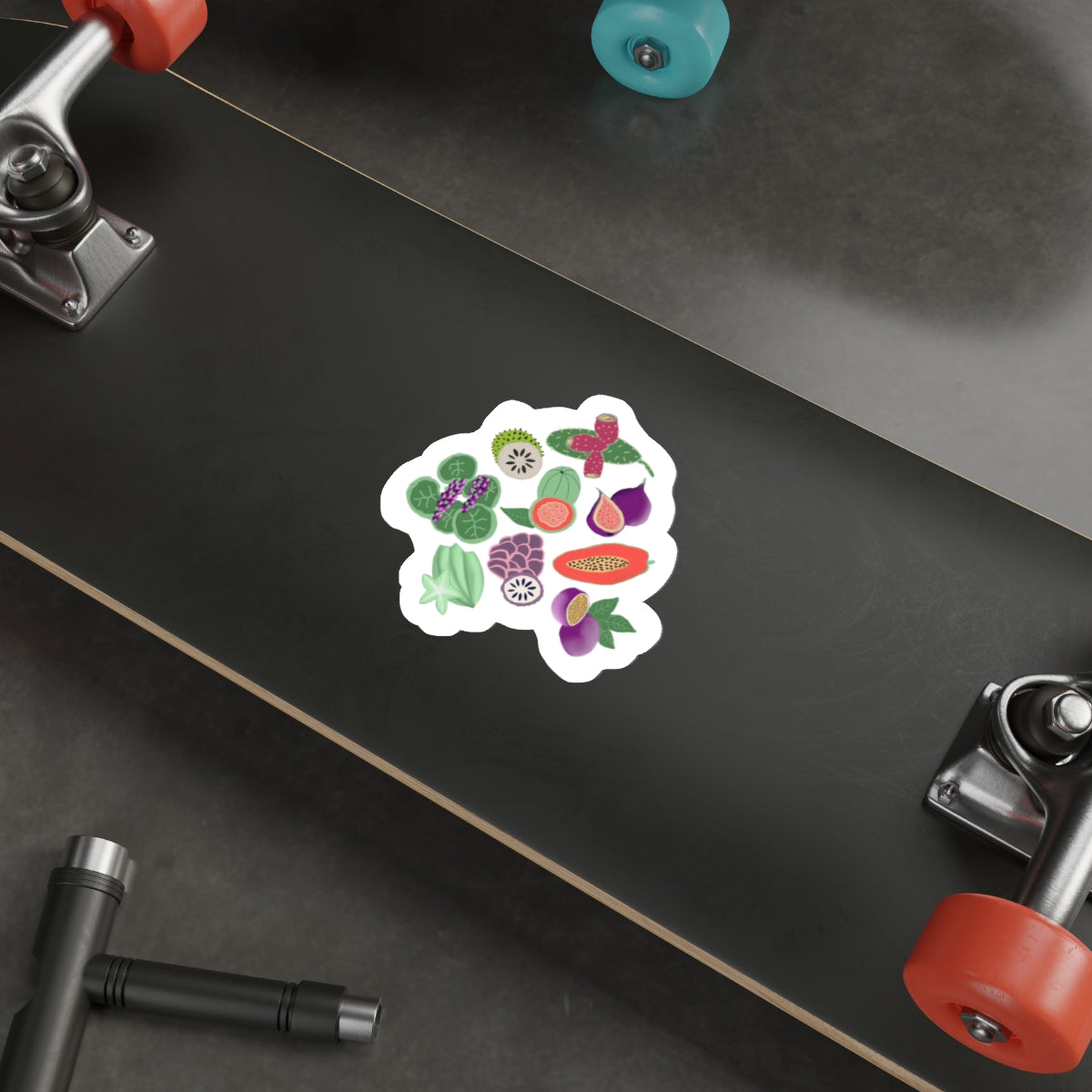 Tropical Fruit Die Cut Sticker