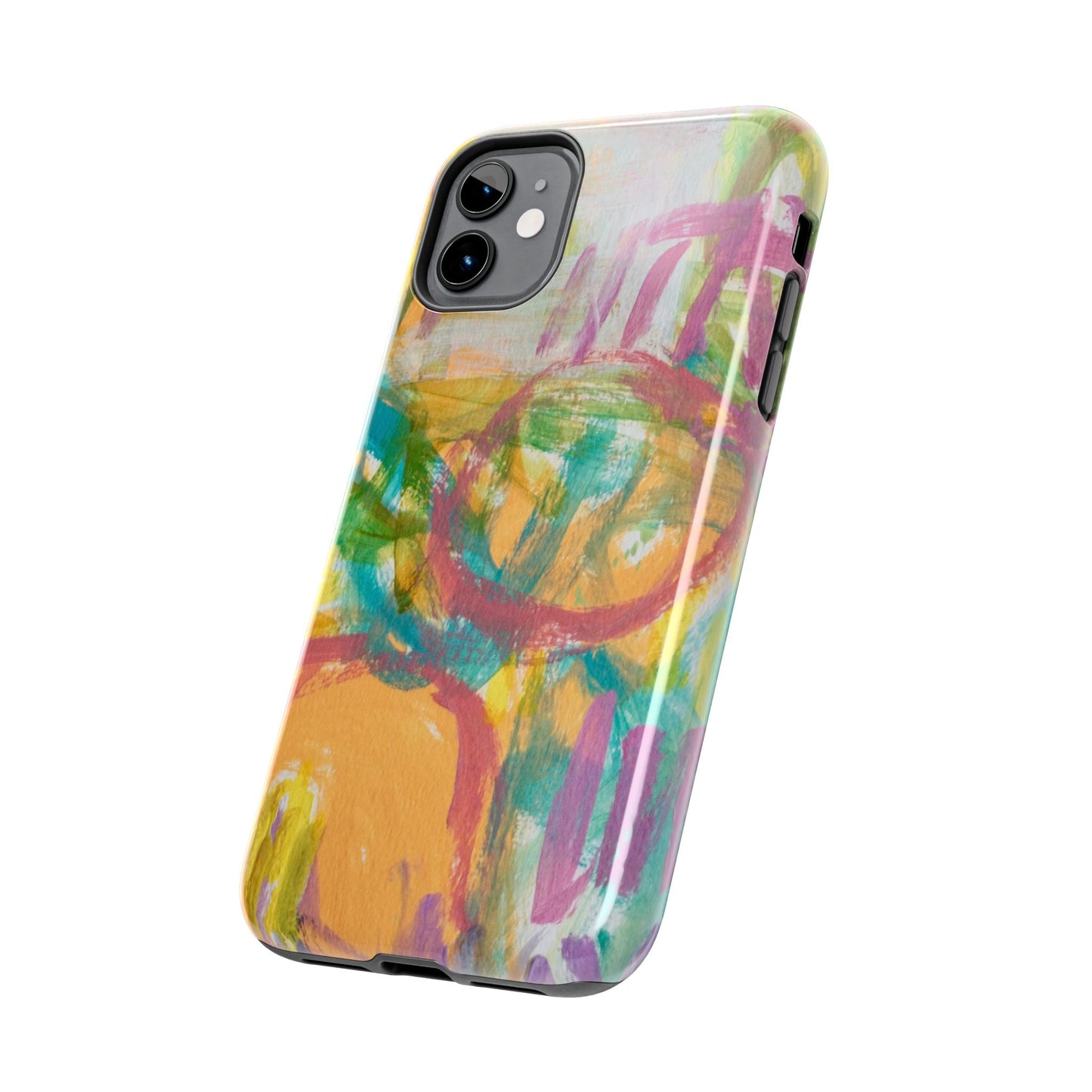 Abstract Pastel Circles Tough Phone Cases