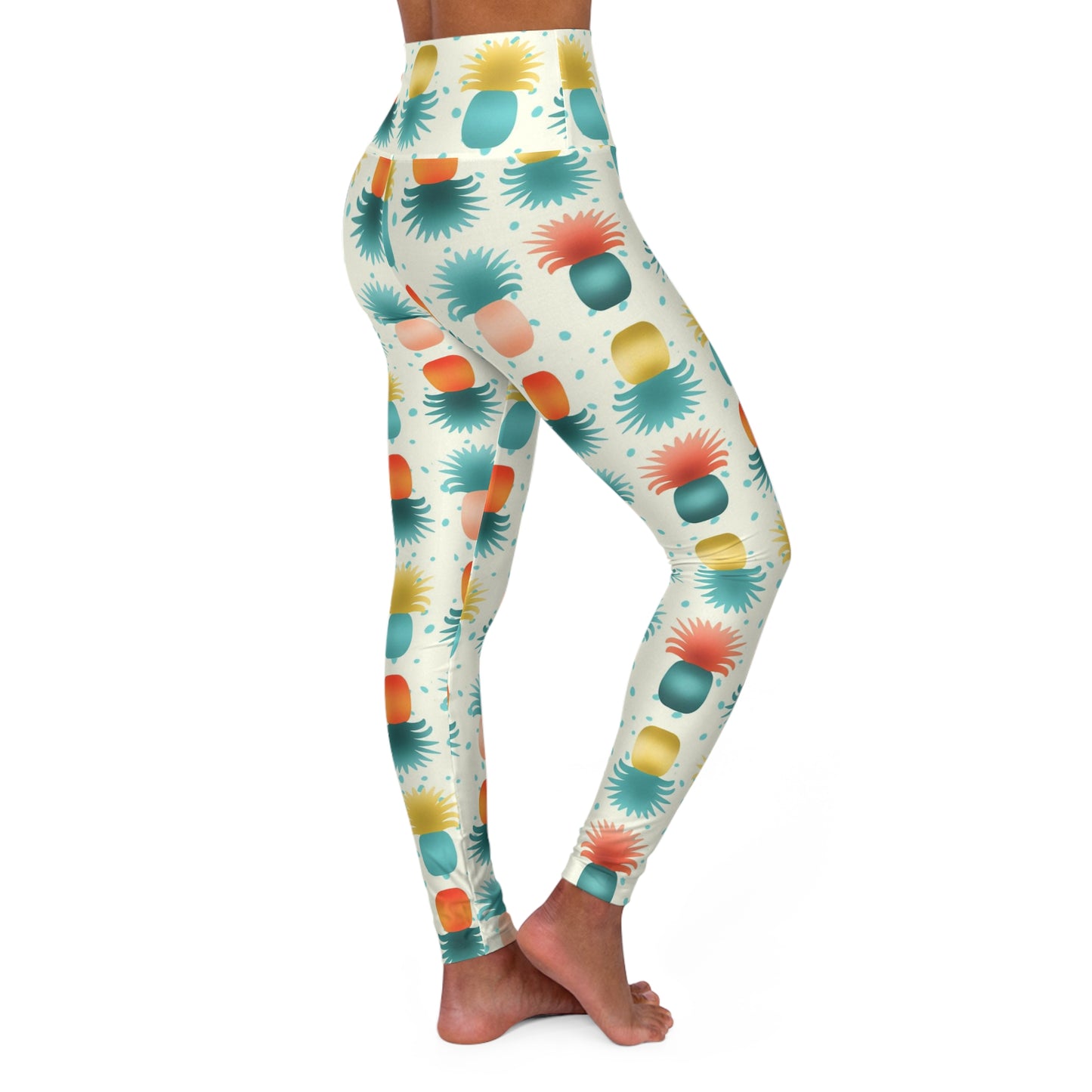 Pineapples High Waisted Yoga Leggings