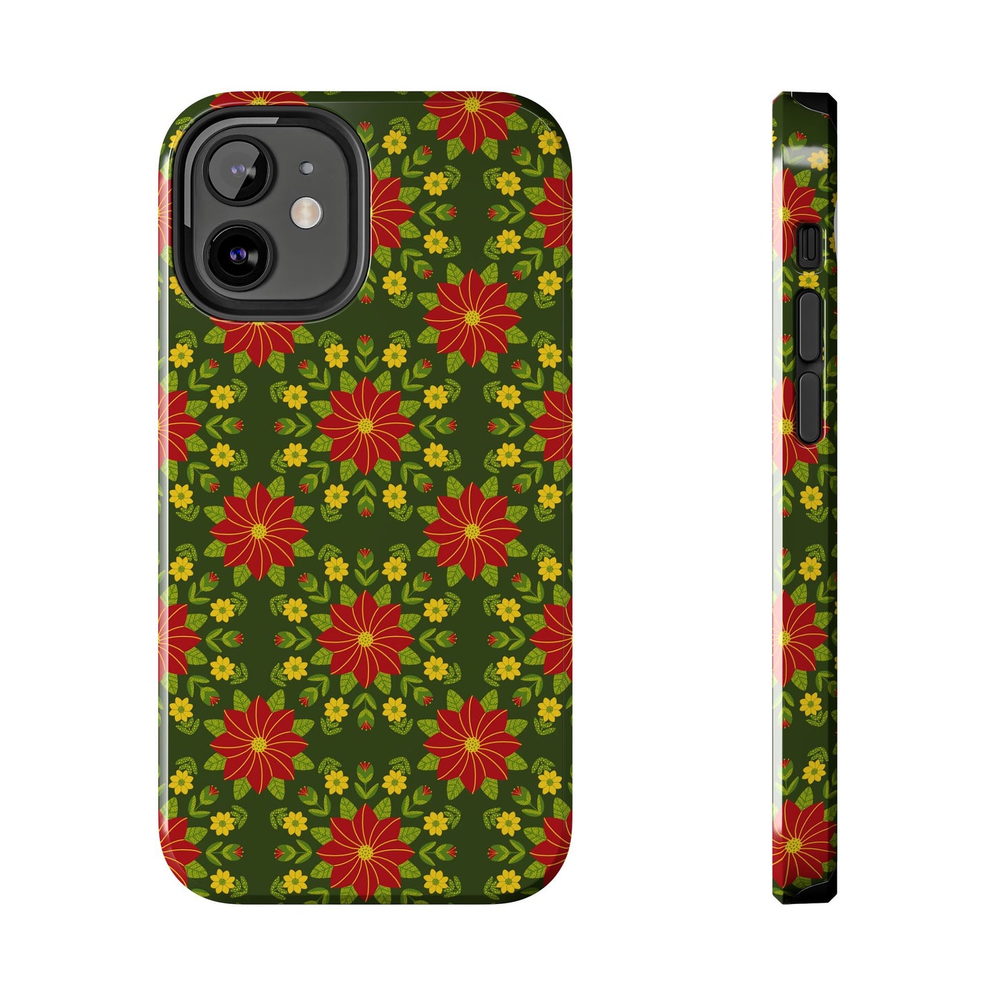 Poinsettias Tough Phone Cases