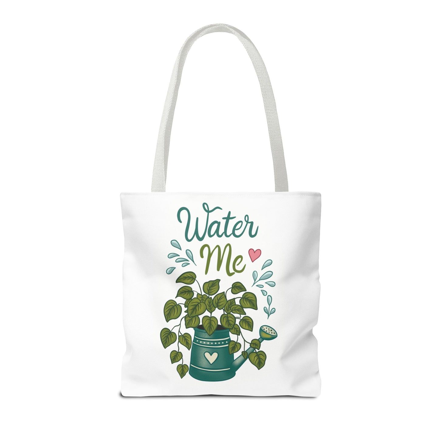 Water Me Plant Tote Bag — Cute Watering Can & Houseplant Eco Grocery Bag