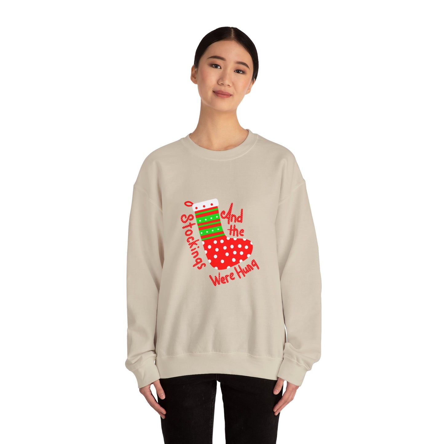 Christmas Stocking Unisex Heavy Blend™ Crewneck Sweatshirt