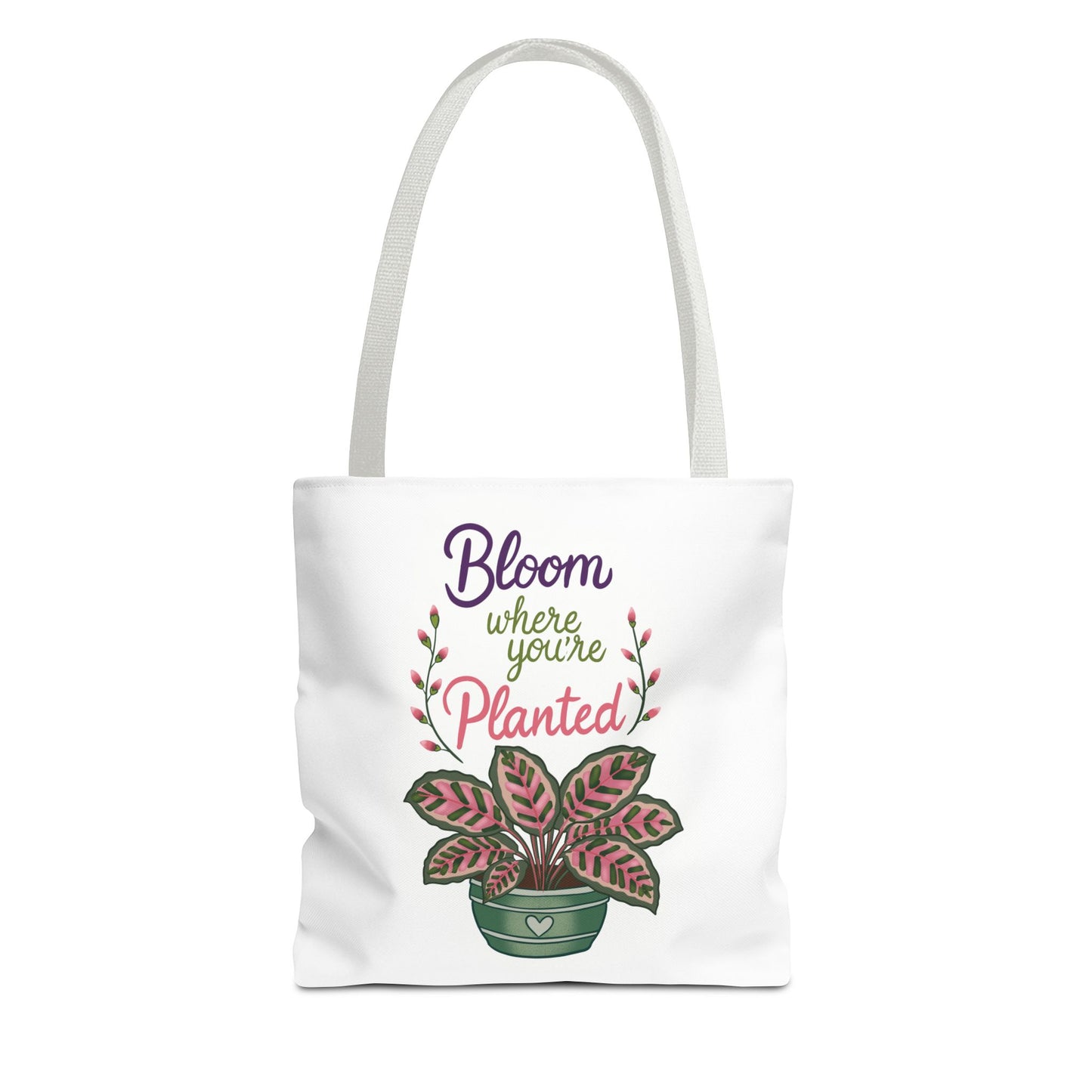 Bloom Where You’re Planted Tote Bag — Potted Monsterra Spiritual Tote