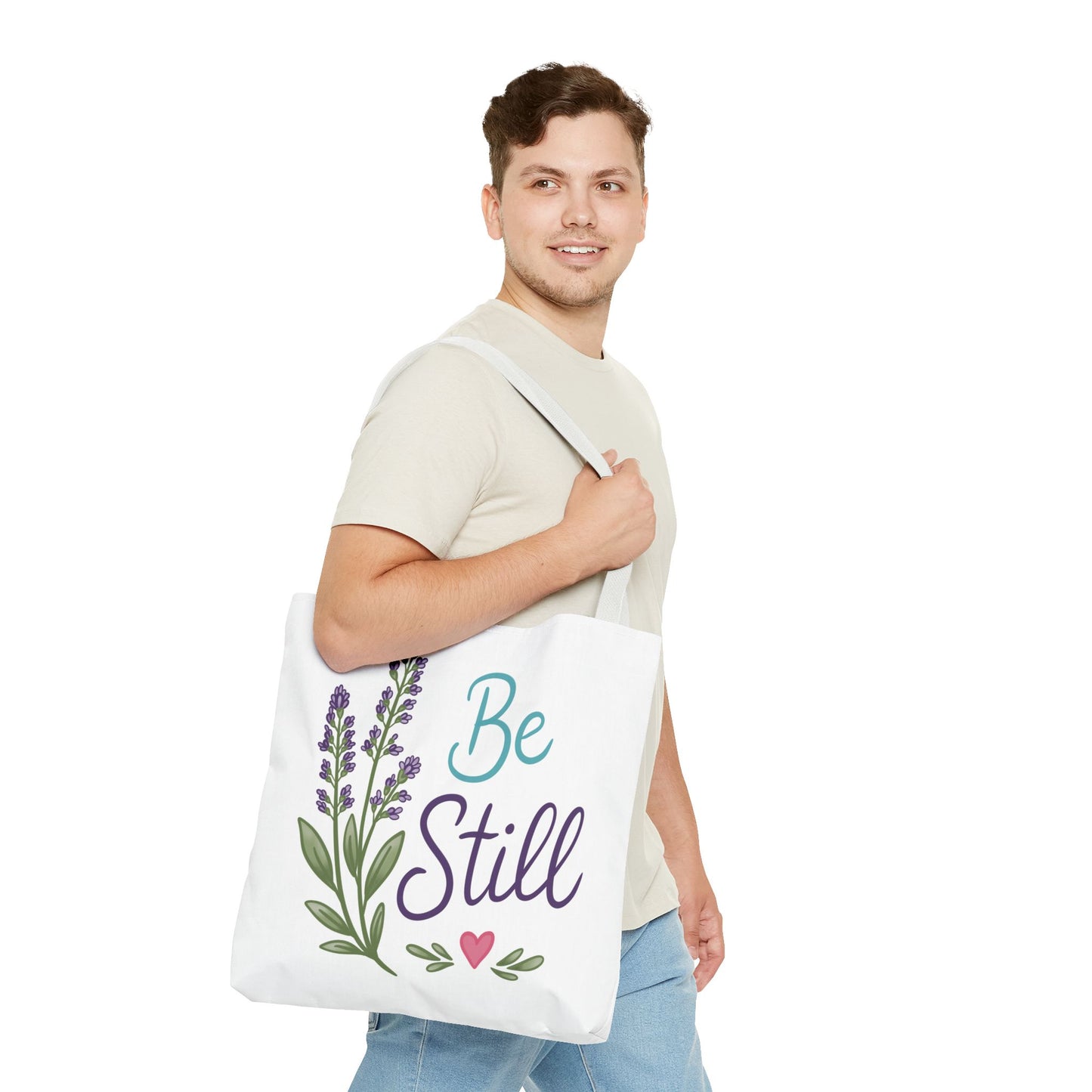 Be Still Lavender Tote Bag