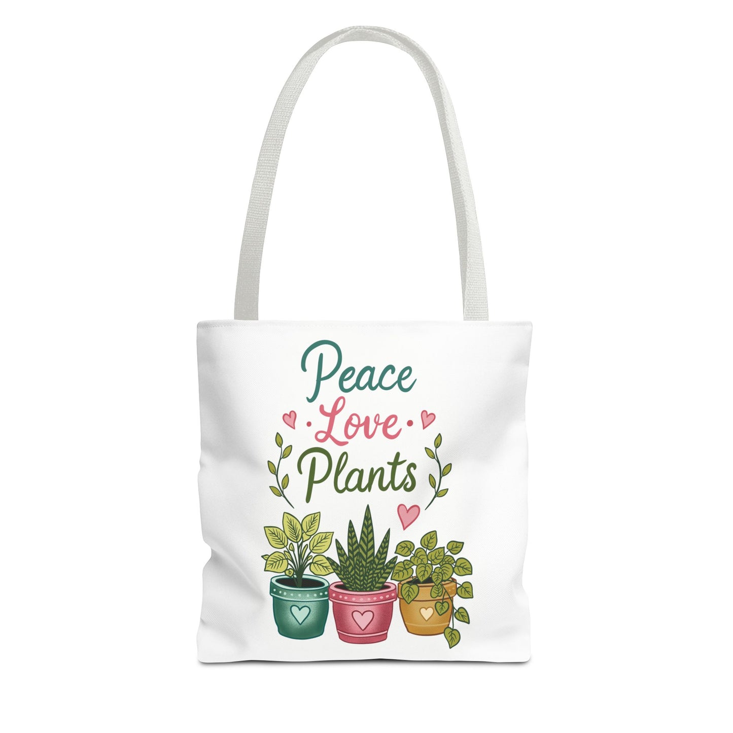 Peace Love Plants Tote Bag – Botanical Faith Canvas Shopper