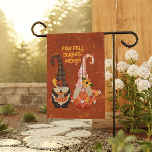 Fun Fall Gnome-ments Collage Garden Banner
