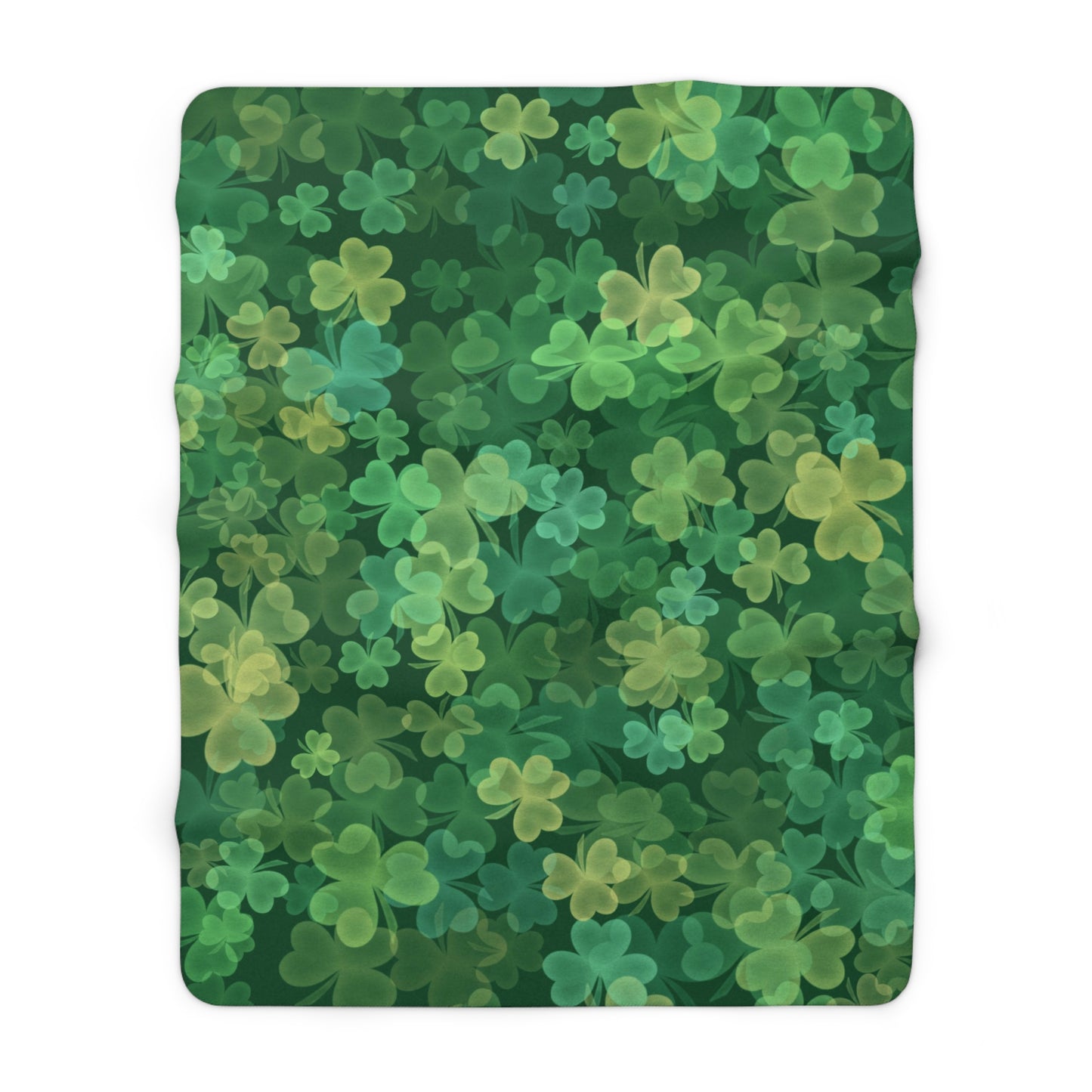 Shamrocks Sherpa Fleece Blanket