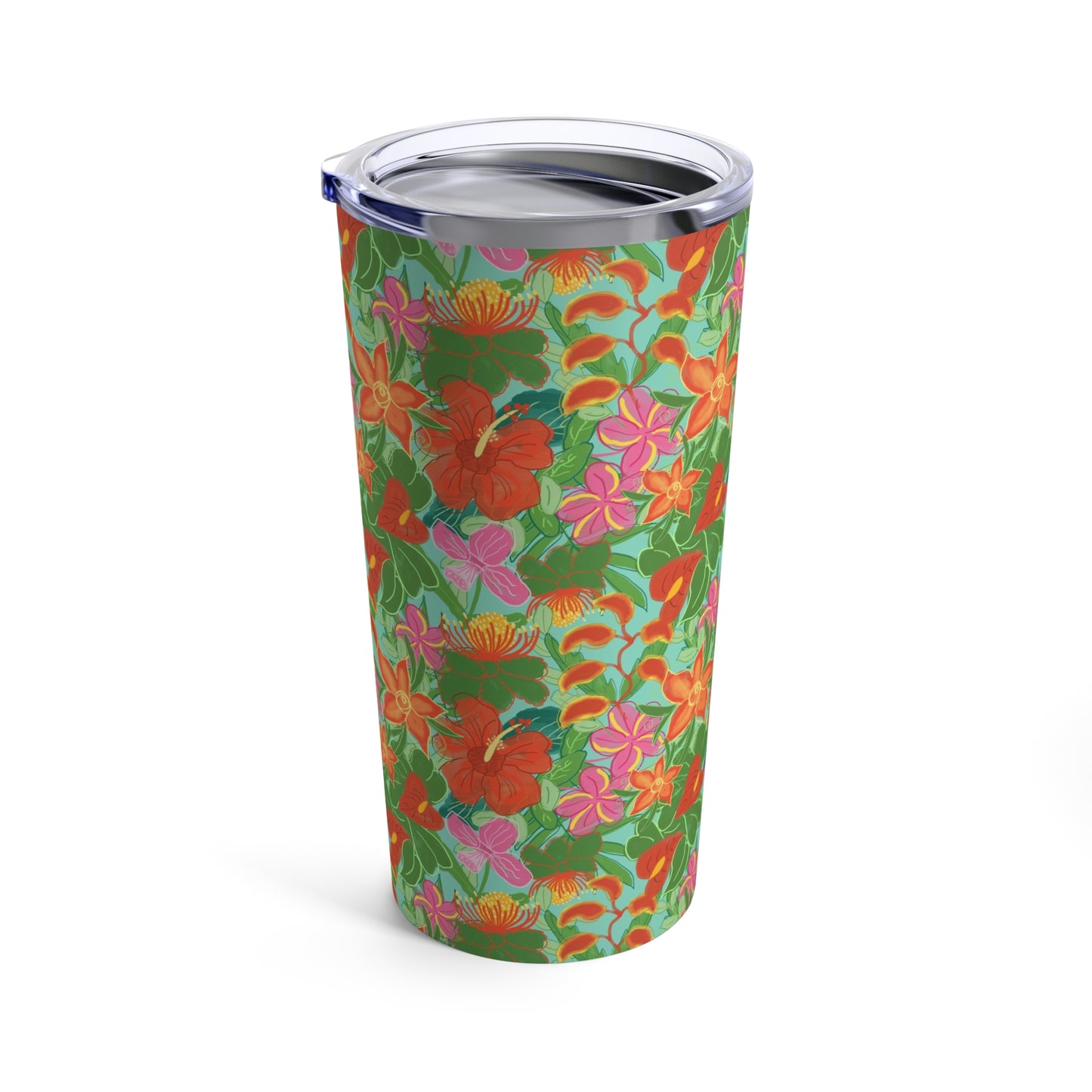 Tropical Flowers Tumbler 20oz