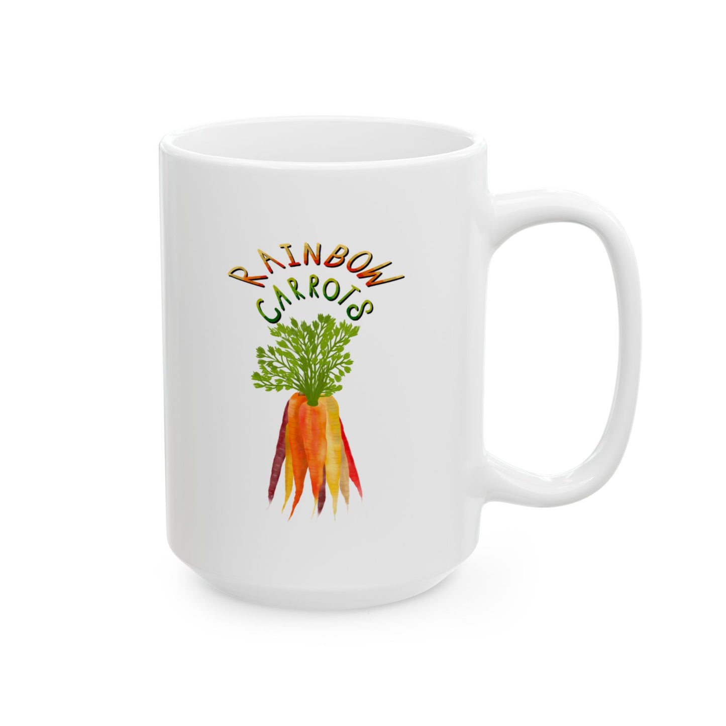 Rainbow Carrots Ceramic Mug 11oz & 15oz