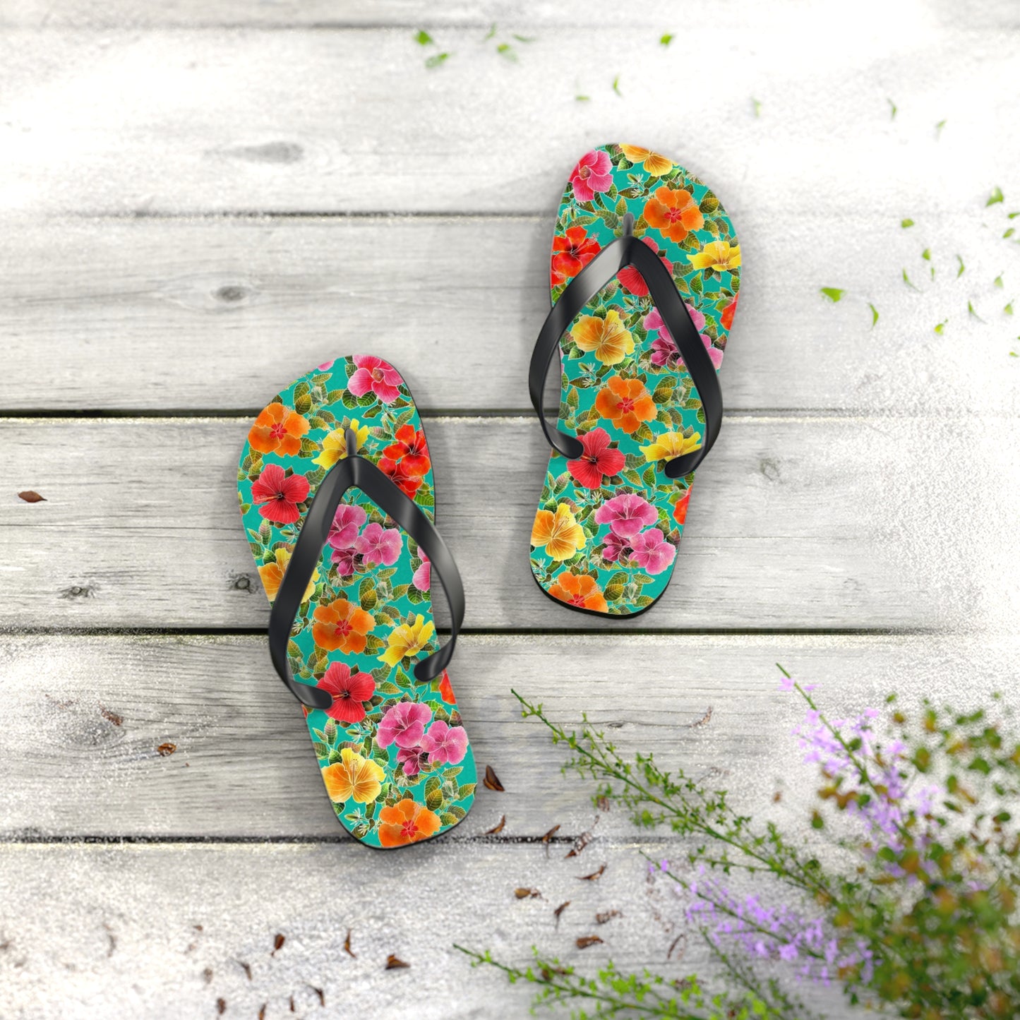 Hibiscus Garden Flip Flops