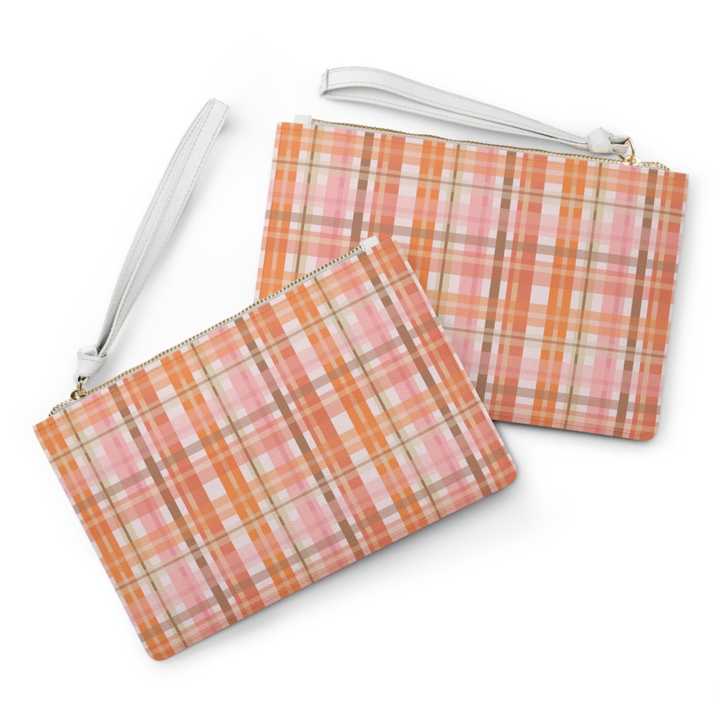 Soft Autumn Plaid Clutch Bag