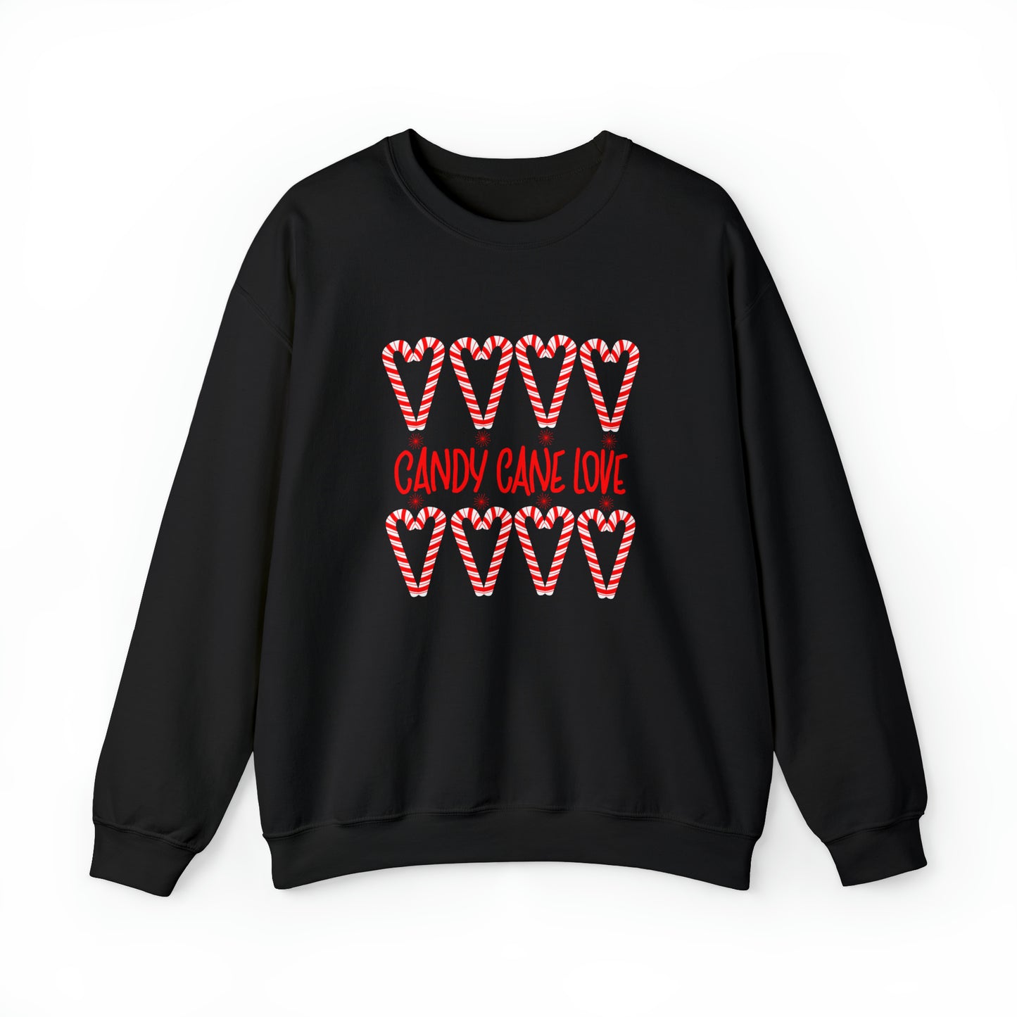 Candy Cane Hearts Unisex Heavy Blend™ Crewneck Sweatshirt